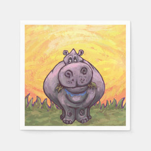 Serviette En Papier Cadeaux et accessoires Hippopotamus