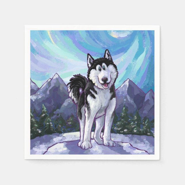 Serviette En Papier Cadeaux et accessoires Husky (Devant)