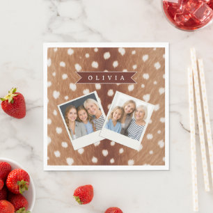 Serviette En Papier Cadeaux Personnalisés avec Impression de Cerf à l'