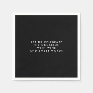 Serviette En Papier Cadeaux Personnalisés Pour Hommes Papier Noir serv