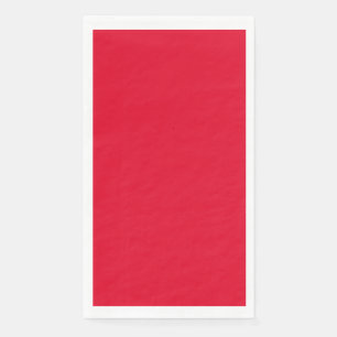 Serviette En Papier Cadmium Rouge couleur solide
