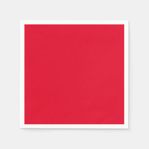 Serviette En Papier Cadmium Rouge couleur solide