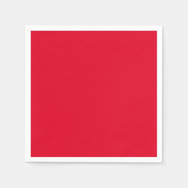 Serviette En Papier Cadmium Rouge couleur solide (Devant)