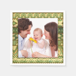 Serviette En Papier Cadre I de Natif américain + vos photos et idée