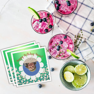 Serviette En Papier Cadre photo du Printemps Vert