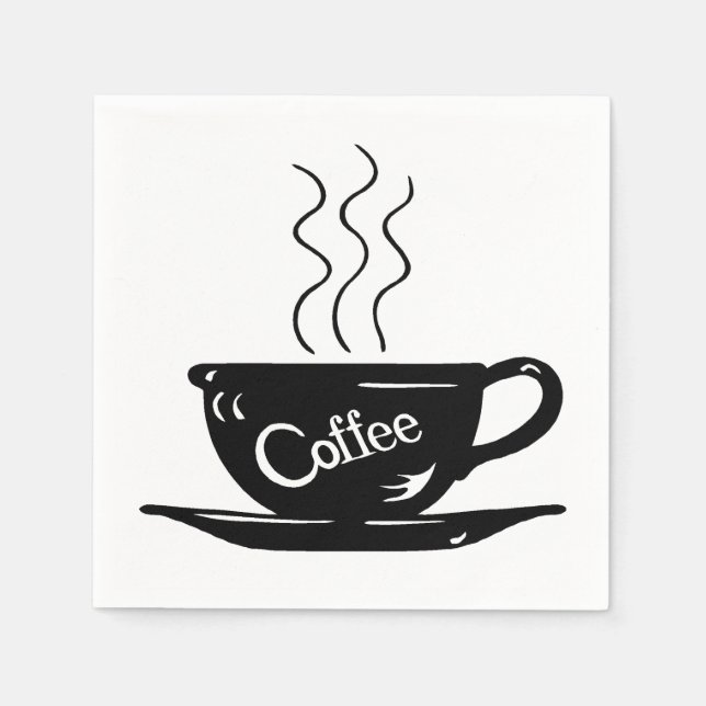 Serviette En Papier Café (Devant)