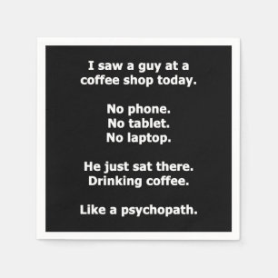 Serviette En Papier Café