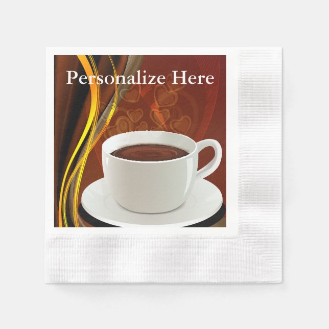 Serviette En Papier Café Art (Devant)