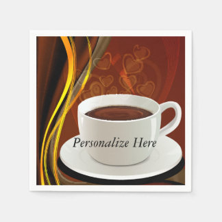 Serviette En Papier Café Art