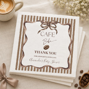 Serviette En Papier Cafe Bebe Arc Coffee Baby Shower Party