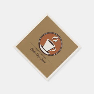 Serviette En Papier Café Business café professionnel espresso boutique