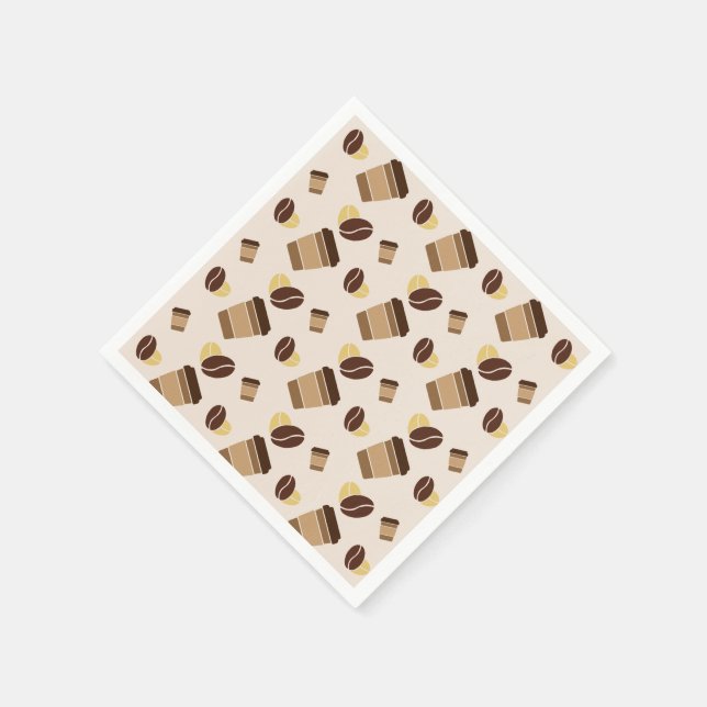 Serviette En Papier Café Café Café Café Barista Nom du personnel (Coin)