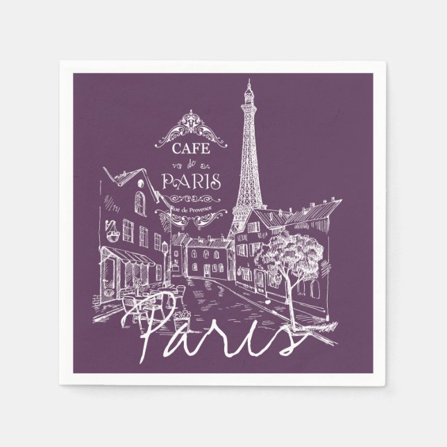 Serviette En Papier Café de Paris  (Devant)