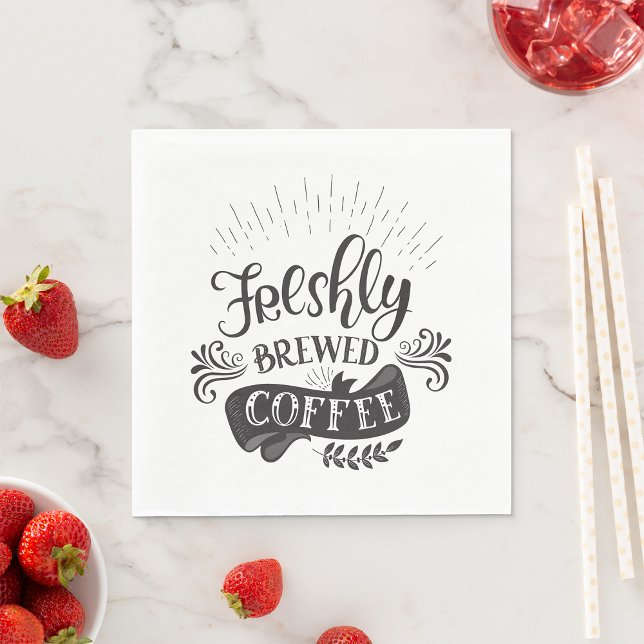 Serviette En Papier Café fraîchement préparé (Créateur téléchargé)