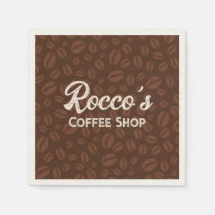 Serviette En Papier Café Haricots Brown Napkin