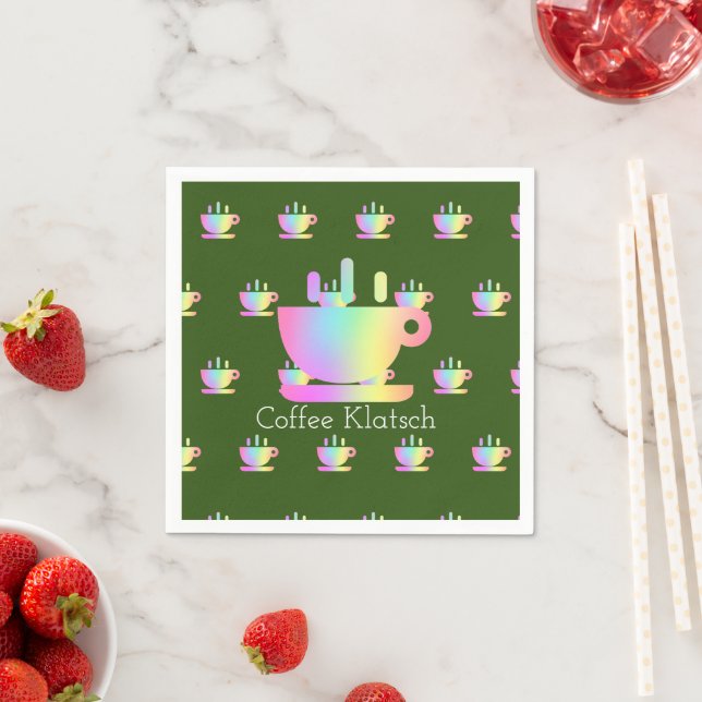 Serviette En Papier Café Klatsch Arc-en-ciel (En situation)