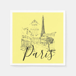 Serviette En Papier Cafe Paris   Serviettes