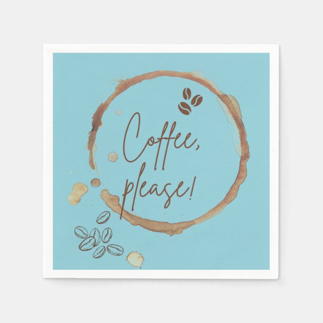Serviette En Papier Café S'Il Vous Plaît (Devant)