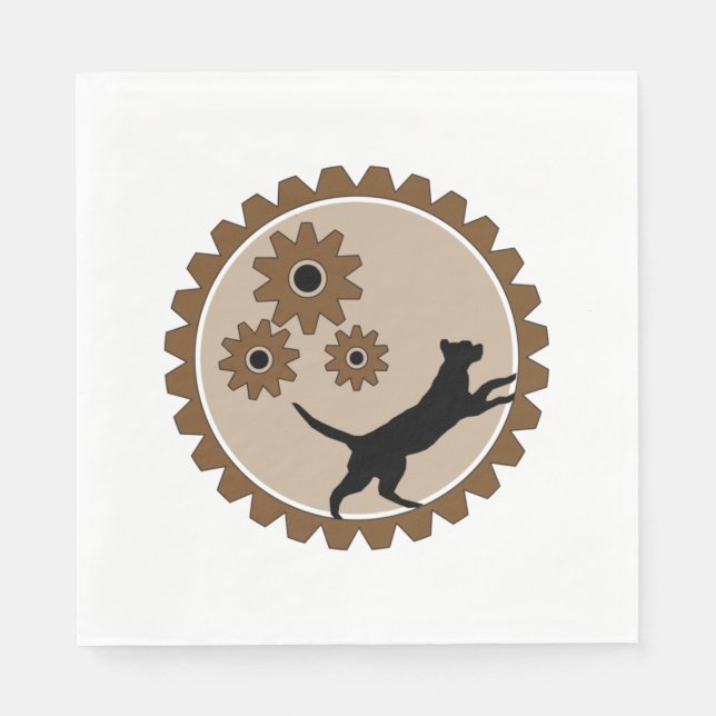 Serviette En Papier cage à moteur pour chien avec roues (Devant)