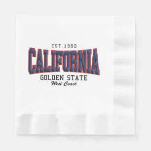 Serviette En Papier Californie 3D