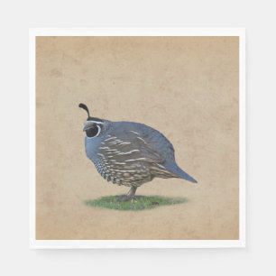 SERVIETTE EN PAPIER CALIFORNIE QUAIL