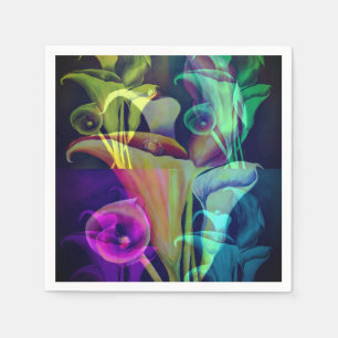 Serviette En Papier Calla Lillies