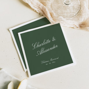 Serviette En Papier Calligraphie Classique Vieille Fortune Mariage Sag