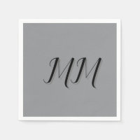 Calligraphie gris-noir monogramme