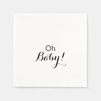 Calligraphie moderne Formel Oh Baby shower