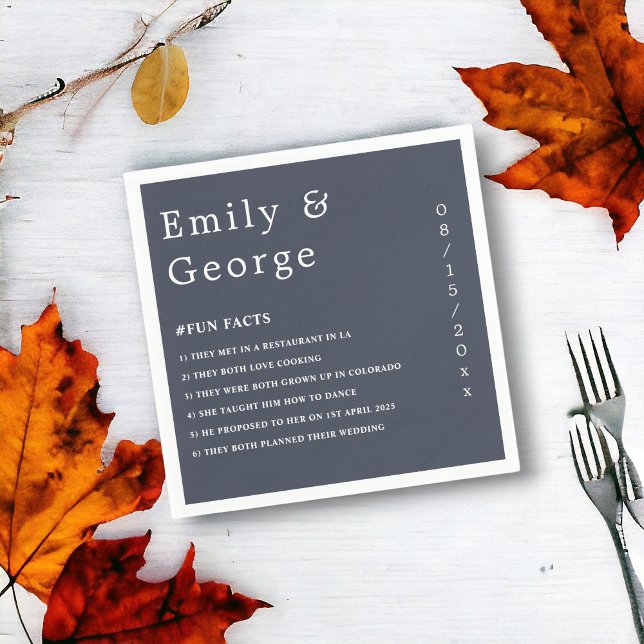 Serviette En Papier Calligraphie moderne simple Classique Mariage élég (Créateur téléchargé)