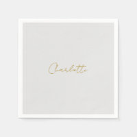 Calligraphie or couleur gris Personnalisé Edition 