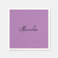 Calligraphie Plaque Minimaliste Propre Nom Lavande