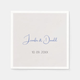 Serviette En Papier Calligraphie tendance écriture classique simple pe