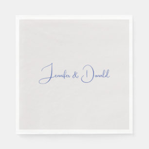 Serviette En Papier Calligraphie tendance écriture classique simple pe