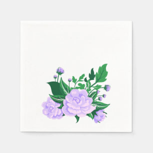 Serviette En Papier Camélias lavande