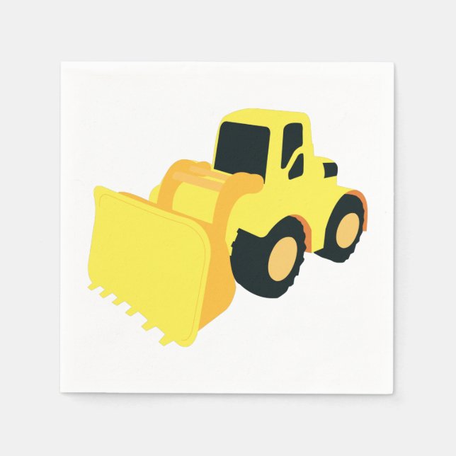 Serviette En Papier Camion de construction de chargeur frontal (Devant)