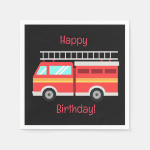 Serviette En Papier Camion de pompiers