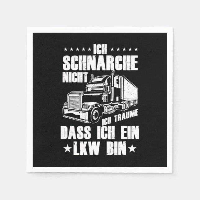 Serviette En Papier Camion LKW Fahrer Fernfahrer Brummi Lastkra (Devant)