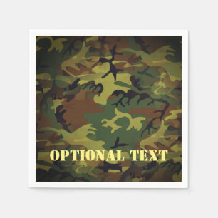 Serviette En Papier Cammo vert