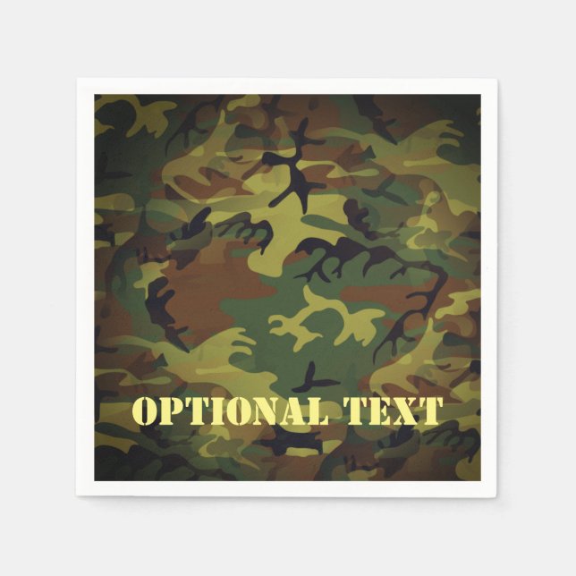 Serviette En Papier Cammo vert (Devant)