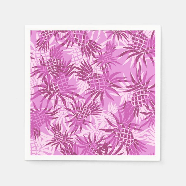 Serviette En Papier Camo d'ananas Hawaiian Tropical (Devant)