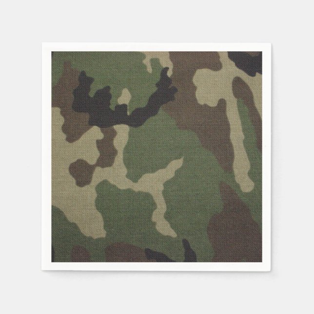 Serviette En Papier Camouflage 1 (Devant)