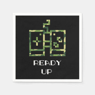 Serviette En Papier Camouflage Contrôleur de jeu vidéo prêt Gamer