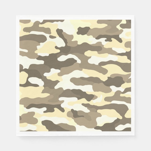 Serviette En Papier Camouflage du désert (Devant)