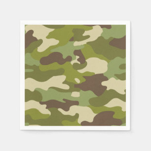 Serviette En Papier Camouflage militaire