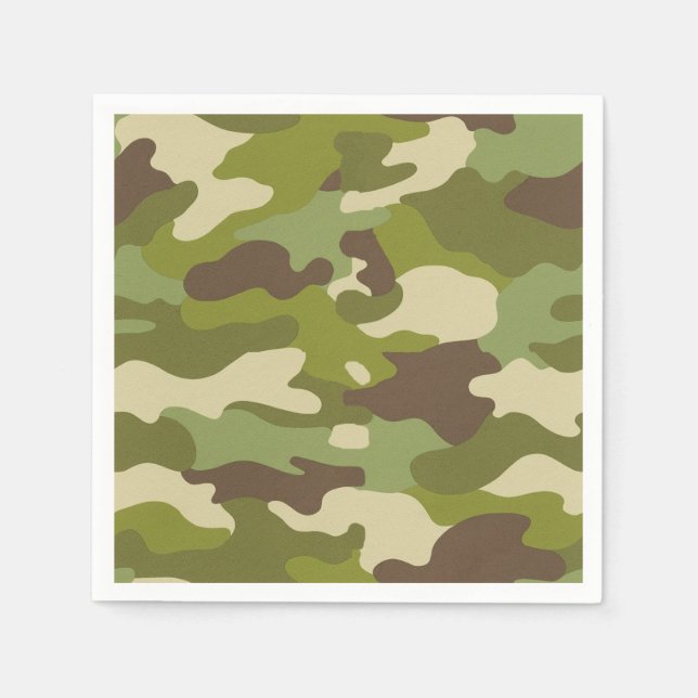 Serviette En Papier Camouflage militaire (Devant)