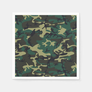 Serviette En Papier Camouflage militaire