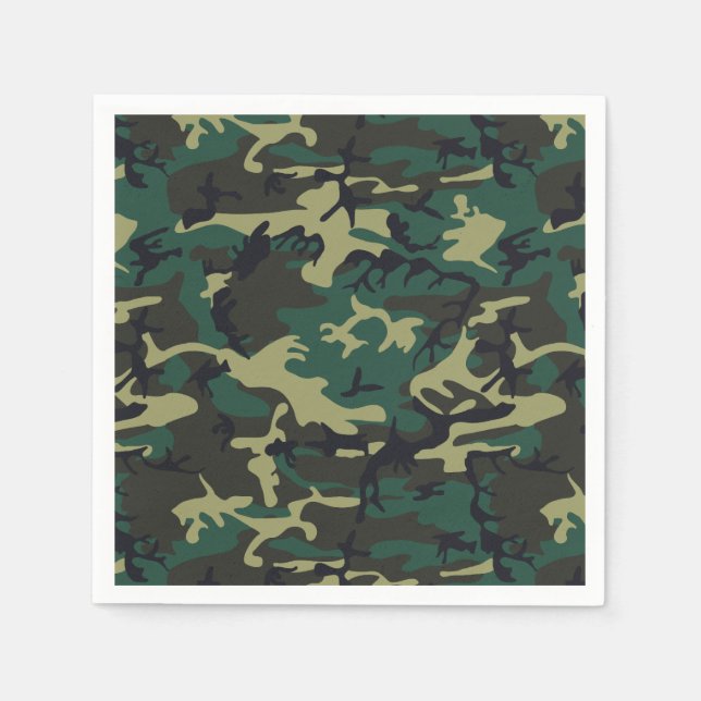 Serviette En Papier Camouflage militaire (Devant)