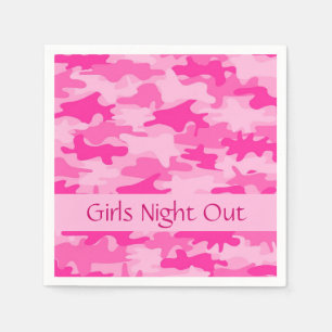 Serviette En Papier Camouflage rose Filles Fête Nuit Sortie