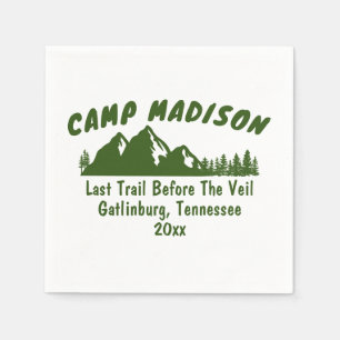 Serviette En Papier Camp Fête de Filles Mariage Montagne Camping Ski B